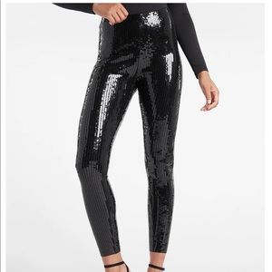 Super High Waisted Sequins Leggings